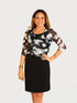 3/4 SLEEVES TIE FRONT BOLERO - T2652